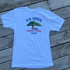 ** 2021 US Open Torrey Pines Medium White crewneck Golf tshirt